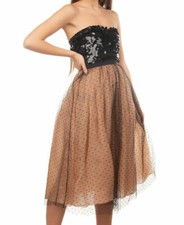 Authentic RED VALENTINO Tulle Midi Empire Line Dress Size 38