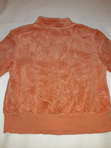 Gymboree Vintage 2007 Harvest Leaves Orange Velour 2 Pc Outfit Set Jacket Pants - Picture 4 of 8