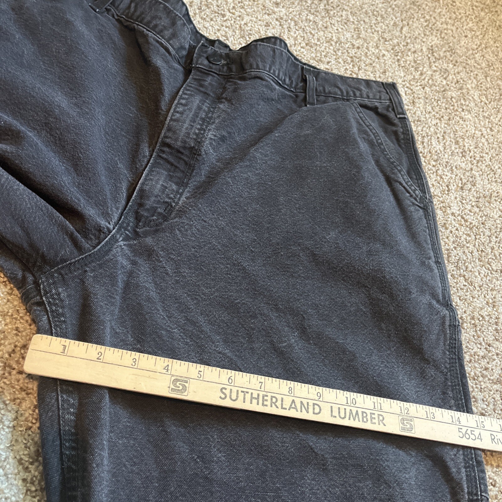 Carhartt Pants Mens 42x36 (41x31.5) Black CAT Flame Resistant Jeans 100791-001 - View 12