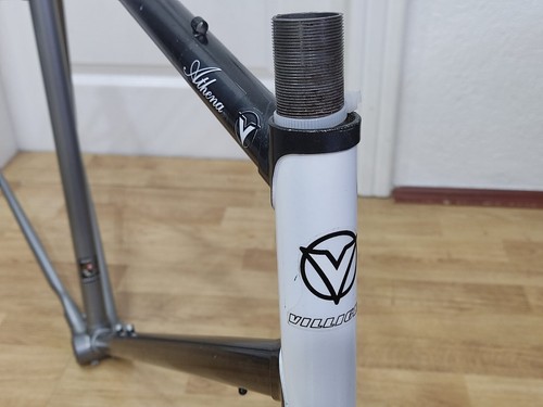 Telaio e forcella bici in acciaio VILLIGER ATHENA corsa strada - Foto 13 di 24