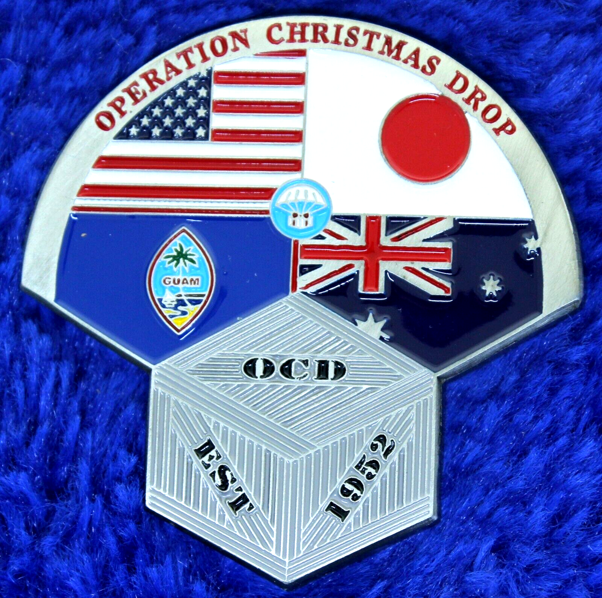 USAF JASDF RAAF Operation Christmas Drop Guam 2023 Challenge Coin