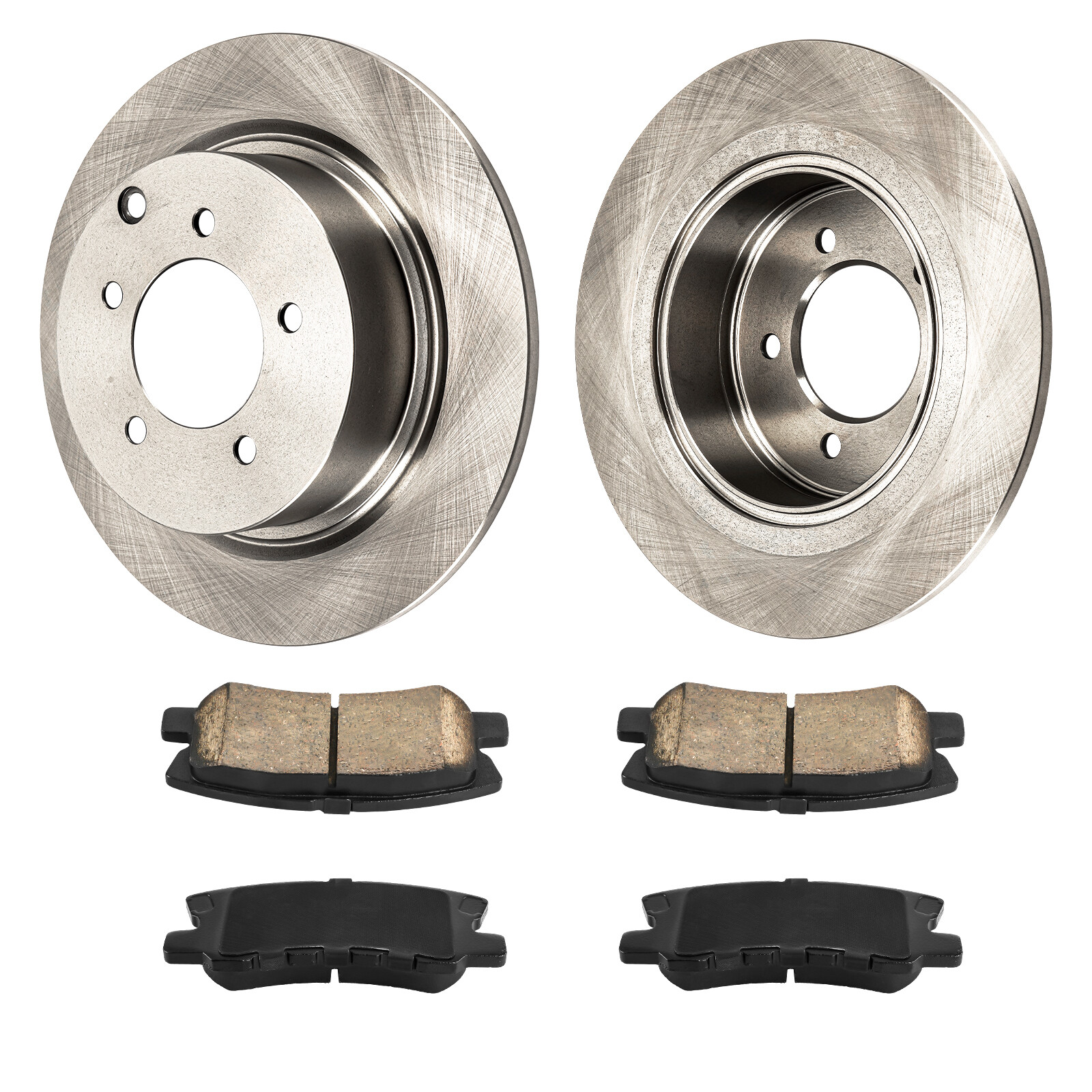 Jeep Compass Patriot 2007-2017 Rear Disc Brake Rotors & Pads Kit