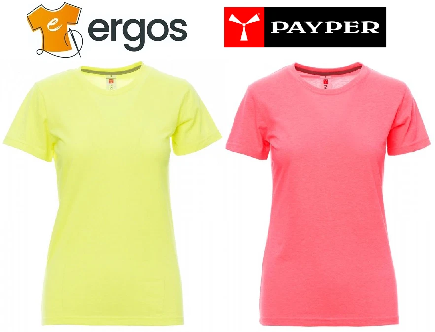 Roselux Maglietta Donna Maniche Corte Scollo A V Profondo – Verde Fluo, Taglia M – Adherente E Morbida