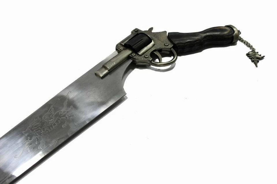 Espada revólver funcional Squall Gun lâmina fantasia final réplica espada - Imagem 3 de 3