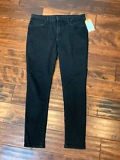Joe's Jeans Black Skinny Leg Jeans, Size 30