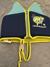 Aqua Leisure Swimschool Shark SPF 50 Trainer Swim Vest Ages 4-6 50lbs Max