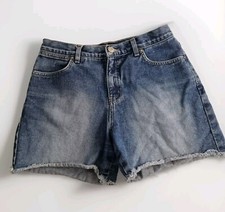 Vintage 90's Denim Shorts By NY JEANS Womens Size XS High-Rise Cut-off Cotton EC