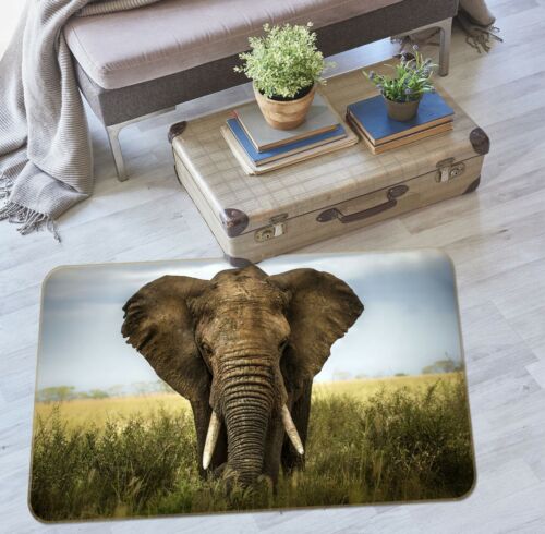 3D Wiese Elefant A477 Tier Spiel Rutschfest Matte Elegant Foto Teppich Amy - Bild 2 von 5