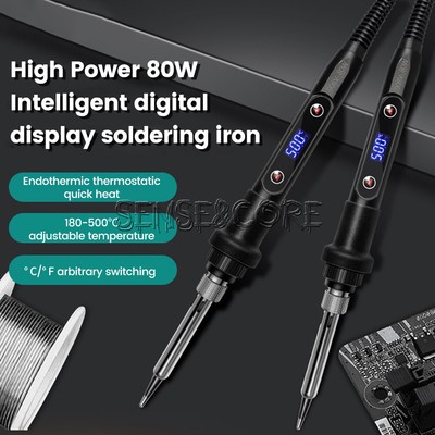 High Power 80W Digital LCD Electric Soldering Iron DIY Adjustable Temperature