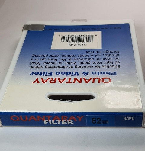 62mm Circular Polarizer CPL Glass Lens Filter Japan P-CL 62 mm Quantaray E-62 - Picture 5 of 6