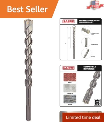 Smooth Drilling 4 Blade Cutter Head SDS MAX Drill Bit for Masonry Efficiency