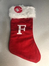 NWT Winter Wonder Lane Monogramed 20 Inch Christmas Stocking Assorted Letters