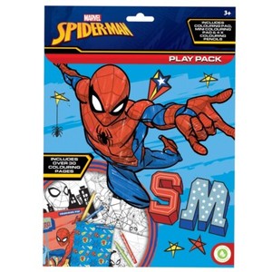 Spiderman Jeu Paquet Colorer Livre Couleur Crayons Coussinet Activite Set Marvel Ebay