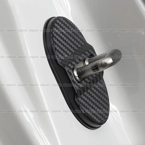4Pcs Carbon Fibre Car Door Lock Protective Cover Anti Rust Sleeve Accessories .. - Bild 3 von 8