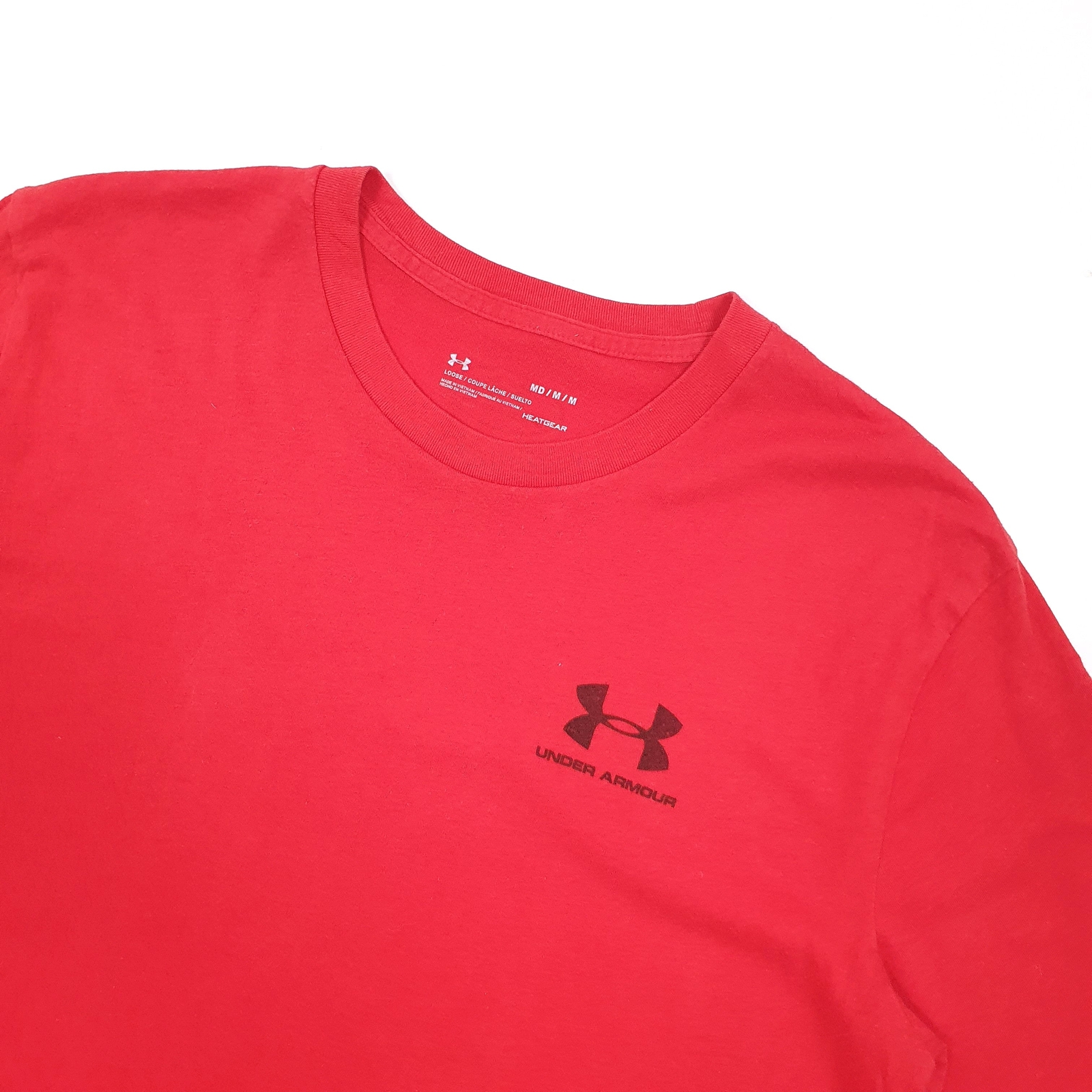 UNDER ARMOUR Red T Shirt Tee Short Sleeve Mens M image 2