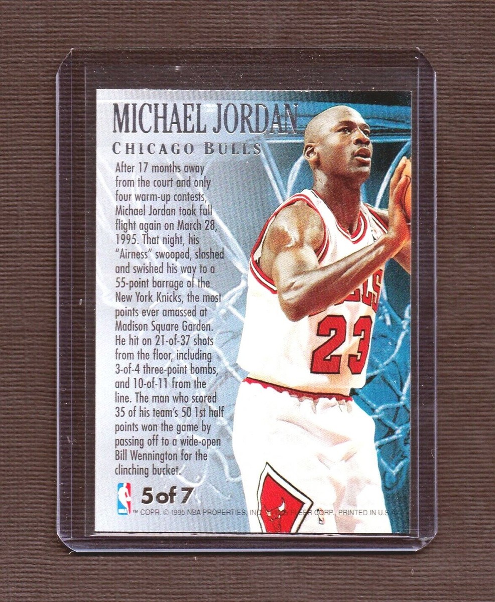 50枚限定MICHAEL JORDAN RETRO EPIC Michael Jordan 1995 1995-1996 Fleer ULTRA FABULOUS 50'S Card