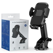 Car Phone Holder Dashboard Windshield Phone Mount Universal for iPhone Samsung