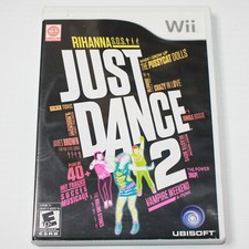 Nintendo Wii Ubisoft Just Dance 2 Game with Box  Instruction Manual