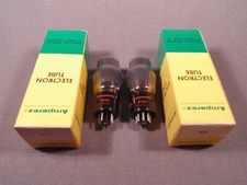 2 6Y6G AMPEREX USA Ham HiFi TV Antique Radio Amplifier Vacuum Tube Lot NOS