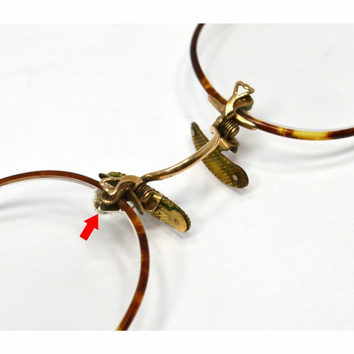 Antique ARISTOCRAT EYEGLASSES Glasses Frames 1/10-12K GOLD FILLED Original Case! - Picture 5 of 12