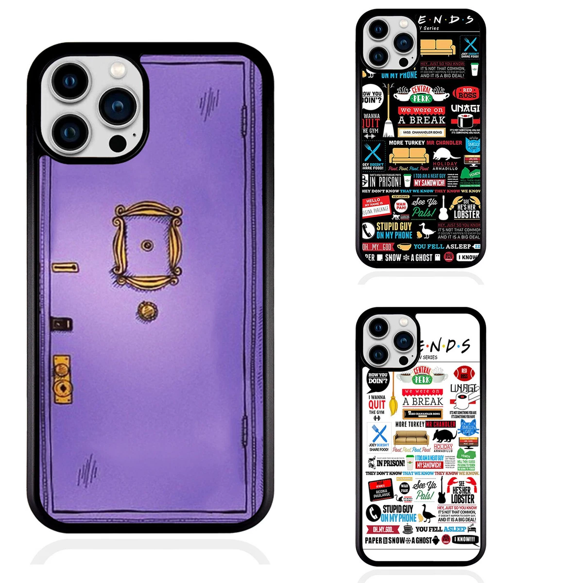 Friends Sublimation Cover Phone Case fit for Iphone 15 14 promax