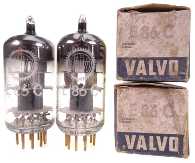 2x E86C = EC806S Valvo pair Triode Radio Röhre tube Endstufe NOS NEW - Bild 1 von 4
