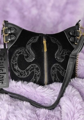 schwarze Tasche Killstar Snake Bag große Tasche Adder Bag Neu