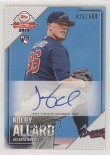 2019 Topps National Baseball Card Day 425/500 Kolby Allard Rookie Auto RC 1b7. rookie card picture