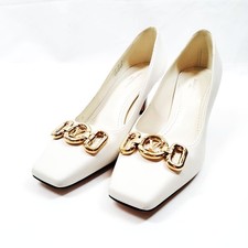 NO TARIFF Louis Vuitton Pumps Women Whites Leather calf 2262558