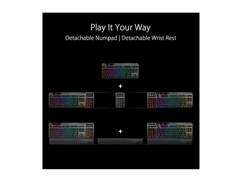 ASUS ROG Claymore II/RD/US Wireless Gaming Mechanical Keyboard MA02 US Layout - Foto 6 di 7