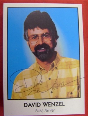 FAMOUS COMIC BOOK CREATORS 106 SIGNED DAVID WENZEL CARD HOBBIT ECLIPSE 1992 NM