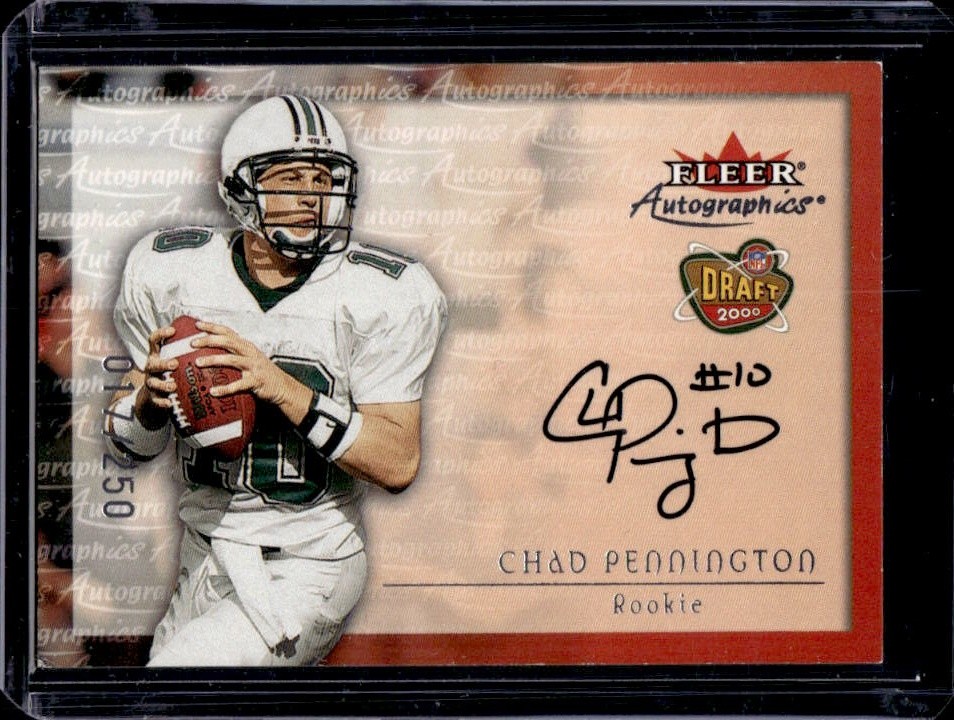 Chad Pennington Fleer Autographics # Silver