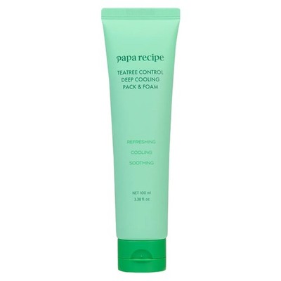 [PAPA RECIPE] Teatree Control Deep Cooling Pack & Foam - 100ml
