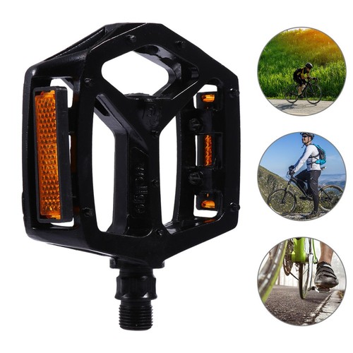 Pédales Vélo Plastique Antidérapantes Pliantes - 1 Paire Universelle 9.1x9.4cm Pour VTT Trekking Et Vélos Pliants