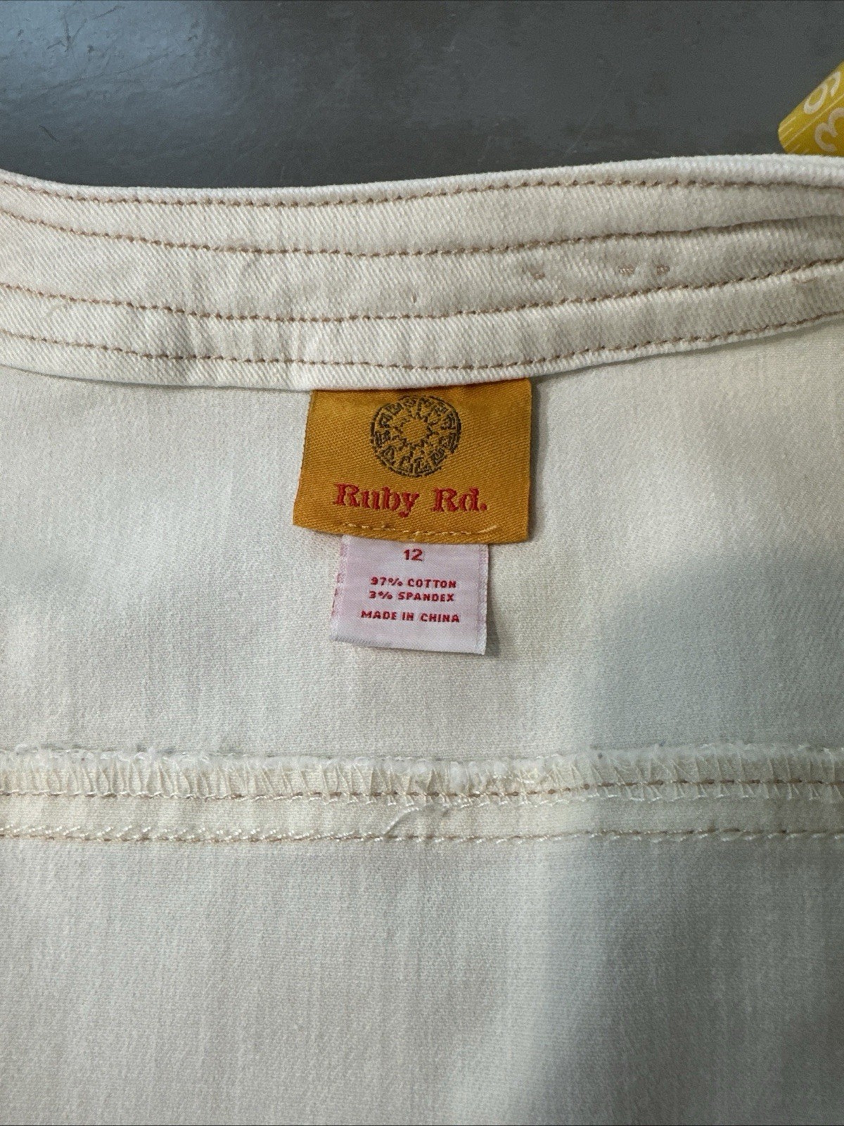 Ruby RD Two Piece Denim Set Cream Colored - image 11