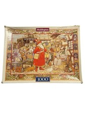 Waddingtons De Luxe Santa Christmas 1000 Piece Jigsaw Puzzle 1990 Vintage
