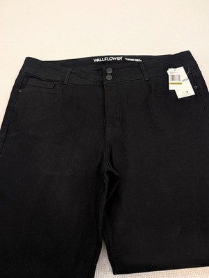 Wallflower Luscious Curvy Boot Cut Jeans Black Size 22 Long Women's NWT