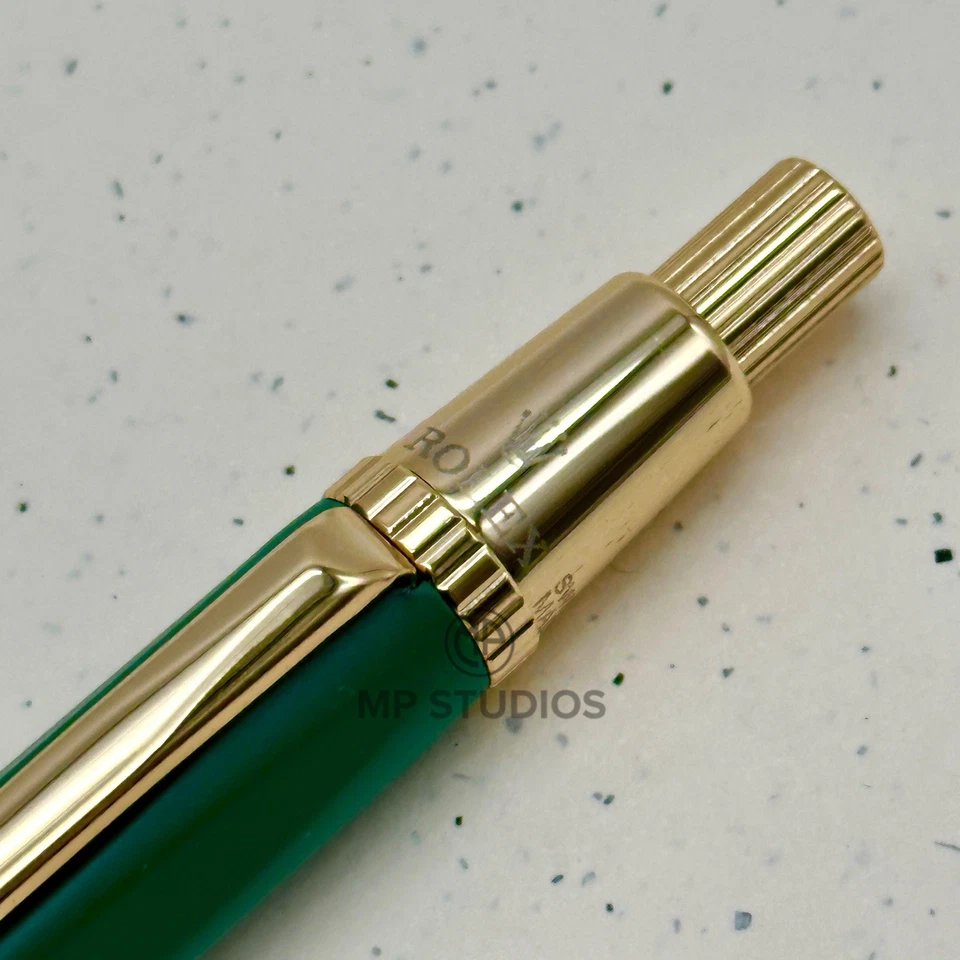 Rolex Esmeralda Ejecutiva Oro Hexagonal Bolígrafo AD VIP Regalo Foto 3 de 4