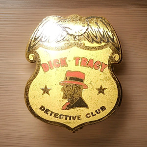 Dick Tracy Detective Club Shield Badge Pinback 