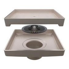 EBBE ETID-6-BN Legacy Shower Drain 6" Inch Brushed Nickel 383 Tileable 2" NEW