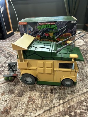 NECA Cartoon Teenage Mutant Ninja Turtles Turtle Van Party Wagon Vehicle + BONUS