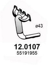 ASSO Katalysator Kat für FIAT PANDA (169) 12.0107