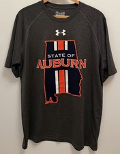 Auburn Tigers Gray Under Armour Shirt Men's Size Large