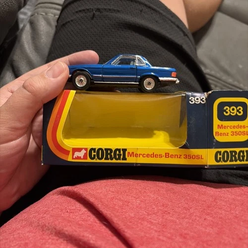 1973 Corgi Toys Mercedes-Benz 350SL #393 Whizzwheels In Box