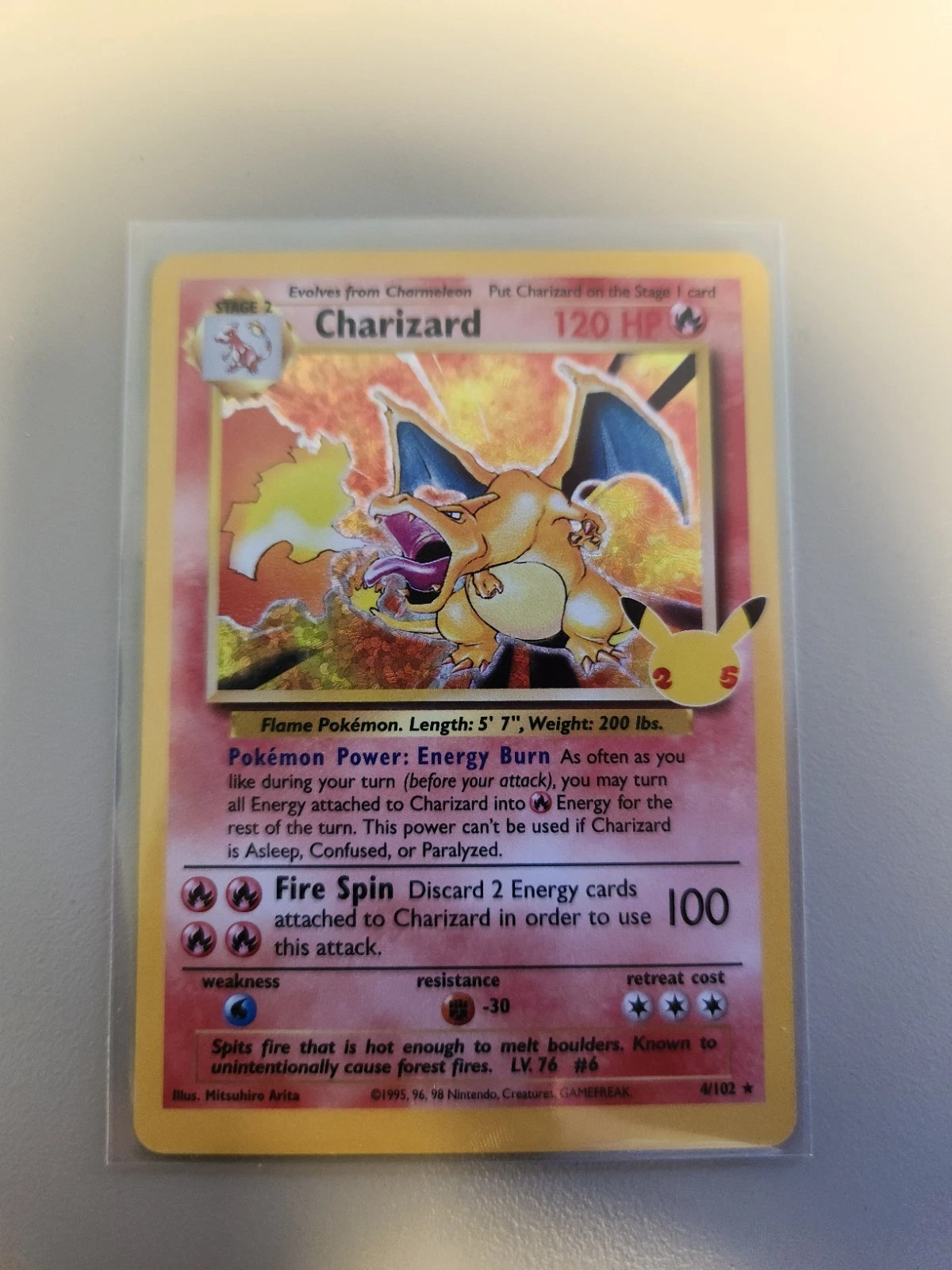 Deal for CHARIZARD 4/102 CELEBRATIONS POKEMON TCG