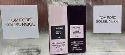 Tom Ford FIG FIGUE EROTIQUE & ROSE PRICK & 2 SOLEIL NEIGE  Sample Sprays NEW