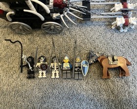 LEGO Castle: Skeletons' Prison Carriage (7092) 99% Complete Just pieces