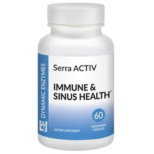 Serra ACTIV - 60 Vegan - Supports Sinus and Cardiovascular - Acid-Resistant S...
