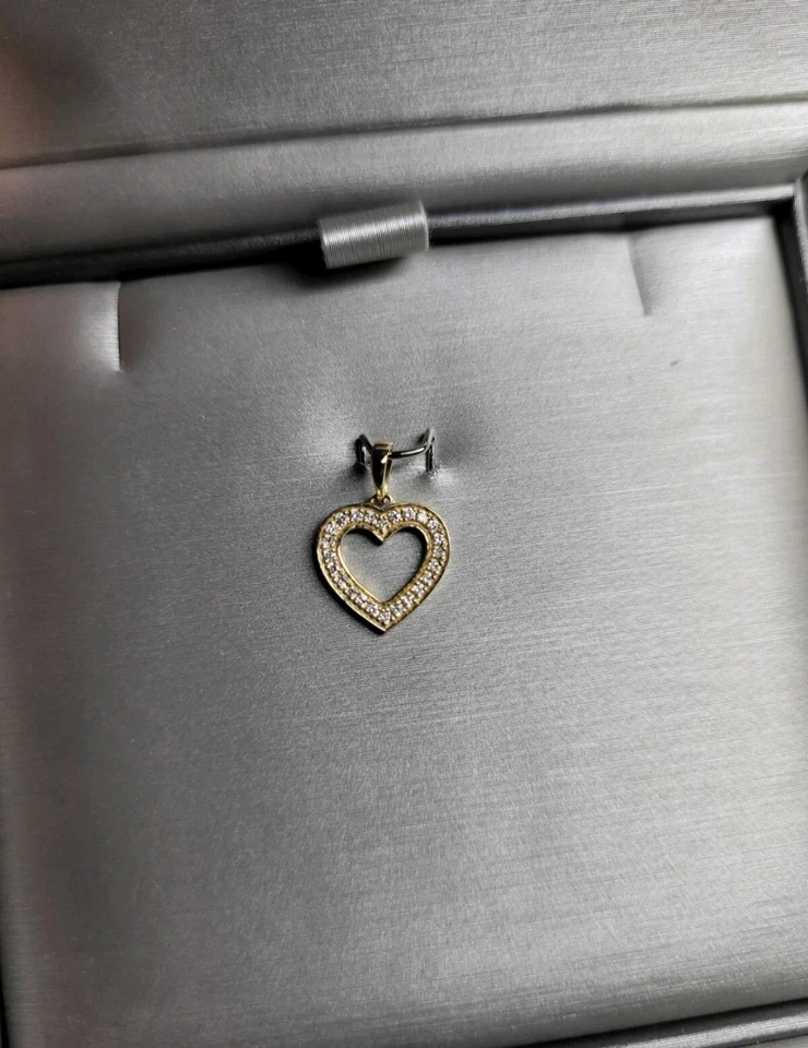 Halskette Herz Anhänger 18 Karat Gold, 24 Brillanten, UVP 429€ - Bild 3 von 4