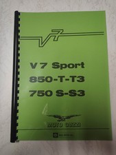 Moto Guzzi Oldtimer V7 Sport , 850-T-T3 , 750 S - S3 Werkstatthandbuch Deutsch 